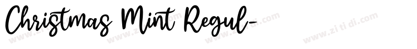 Christmas Mint Regul字体转换